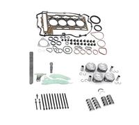Turbo Seal Kit Juego de juntas de motor Kit reconstrucción y revisión pistón, cadena distribución, perno culata, compatible con BMW R55 R56 R60 R61 1.6 L N13 N18 1.6 L L4 GAS