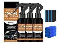 Turbo Shine Nexa 3 en 1 High Protection Quick Car Coating Spray, Nexa Turbo Shine Nano Spray Auto Coat Spray Removedor de arañazos y Pulidor, Nano Repair & Protective (3)