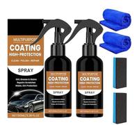 Turbo Shine Nexa 3 en 1 High Protection Quick Car Coating Spray, Nexa Turbo Shine Nano Spray Auto Coat Spray Removedor de arañazos y Pulidor, Nano Repair & Protective (2)