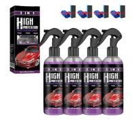 Turbo Shine Nexa 3 in 1 High Protection Spray, Nexa Turbo Shine Nano Repair & Protective Coating, Fast Turbos Spray Paint for Cars, Metald and Tools (4PCS)