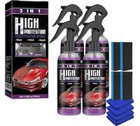 Turbo Shine Nexa 3 in 1 Polish, 2025 Upgrade Car Shine and Protection, Quick-Dry Formula for Glossy Finish on All Surfaces (4set)