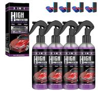 Turbo Shine Nexa 3-in-1 Rapid Paint, Scratch and Rust Remover Spray, Nexa Turbo Shine Car Scratch Remover & Rust Remover for Cars, Metal Tools & More (4PCS)