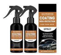Turbo Shine Nexa, Nexa 2.0 3 en 1 Spray de Recubrimiento Rápido de Alta Protección para Autos, Spray de Cera Pulidora Rápida para Arañazos, Removedor de Arañazos Nexa (2 unidades)