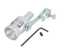 Turbo Sound Whistle Tubo de escape, aleación de aluminio Turbo Sound Tail Throat Turbo Sound Simulator Whistle Escape Silenciador Tubo Coche Parte modificada TC-XL(plata)