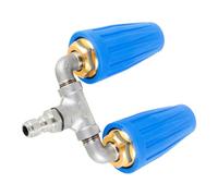 Turbo Ugello Ugello, 2 boquillas de lavado a presión, paso de boquilla de lavado a presión de 4-6 gpm, punta de listones de presión para limpiar superficies de ladrillo y hormigón que te permite