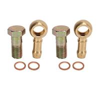 Turbo Water Banjo Bolt Kit M12x1.25mm to 3 / 8in | High Strength Metal Prevents Leaks | Turbocharger Water Line Connector for Motor/Turbine | 2 Sets 16 Pieces