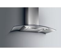 Turboair Pantheon Ix A 90 - Campana Decorativa de Pared 90 Cm Iluminación LED Clase D Cristal/Inox
