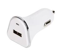 Turbocar - Cargador de coche USB - 12 V - 1 puerto USB - Permite cargar dispositivos USB al rodar - 1 toma de encendedor de coche de 12 a 24 V con indicador LED de funcionamiento - Voltaje de salida 5