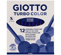 Turbocolor 485 - Rotuladores, caja de 12 unidades, color azul ultramar
