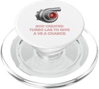 Turbocompresor Dios creó Turbo Lag para un V8 Turbo Car Guys PopSockets PopGrip para MagSafe