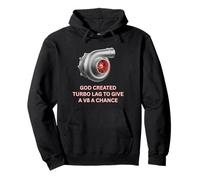 Turbocompresor Dios creó Turbo Lag para un V8 Turbo Car Guys Sudadera con Capucha