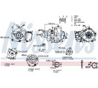 Turbocompresor Para BMW X3 E83 2.0d 5er Touring E61 520d E60 Alpina D3 Kombi