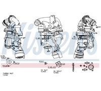 Turbocompresor, sobrealimentación Nissens 93341 para OE 6510900880 - 6510902280