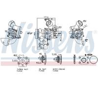 Turbocompresor, sobrealimentación Nissens 93616 para OE 04C105701P