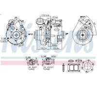 Turbocompresor, sobrealimentación NISSENS 93617 para DAF 95 XF 12.58 1997-2002