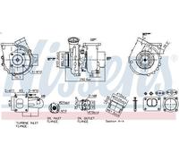 Turbocompresor, sobrealimentación NISSENS 93697 para AXOR 6.374 2002-2004