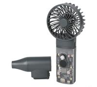 Turbofan de motor inalámbrico sin escobillas de mano con luz LED ajustable, potencia superior, industrial, mini soplador compacto y ligero ABS M