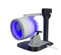 Turbofán USB con efecto de niebla y llama, ventilador de escritorio de turbina creativa con diseño de modelo de avión impreso en 3D, humidificador realista de pulverización de fuego para decoración de