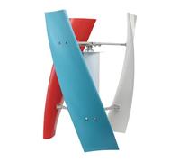 Turbogenerador eólico de eje vertical de 100 W, diseño de hoja helicoidal de bajo ruido para RV, cabina, luz de calle, aplicaciones fuera de la red (tres colores, 24 V)