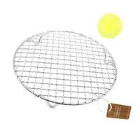 Turbokey Estante redondo de acero inoxidable con patas de diámetro 8.25 pulgadas de alambre cruzado pesado para enfriar al vapor, rejilla de horno de carbono, parrilla parrilla parrilla (210