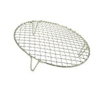 Turbokey Rejillas redondas de 29,5 cm de diámetro para barbacoa con patas de acero inoxidable con patas de 2 pulgadas de altura, estante de alambre multiusos para freidora de aire, olla a presión