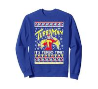 TurboMan Es Feo Turbo Time Sudadera, Unisex para Adultos, Azul Real, M