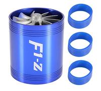 Turbonator De Admisión De Aire Doble Ventilador Compatible Con La Mayoría De Vehículos Ahorrador De Turbocompresor De Alto Rendimiento Fabricado En Aleación De Aluminio Ligero Y Duradero