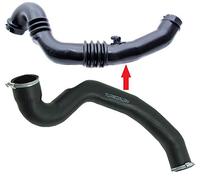 TURBORURY Compatible con manguera de intercooler Turbo Ford Focus II Focus C-MAX C-MAX CABRIOLET 2.0 TDCI 1530297 1344155 1324645 1324644 6M51-6K863-JA 6M516K863JA