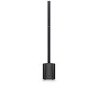Turbosound iNSPIRE iP500 Altavoz de columna alimentado de 600 vatios con subwoofer de 8", 6 controladores de neodimio, tecnología de sonido espacial Klark Teknik, mezclador digital, reverberación