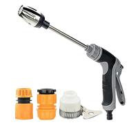 Turbowasher Pressure Cleaner | Metal & PP, 14.6in X 6.3in, 367g | High Pressure Sprayer For Garden Hose, Foam Pot, Telescopic Connectors | Car & Patio Washer