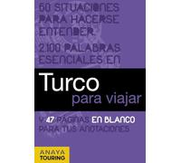 Turco para viajar (FRASE-LIBRO Y DICCIONARIO DE VIAJE)