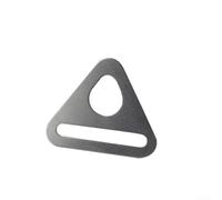 Turdy - Hebilla triangular de acero inoxidable 304 para accesorios de tienda de campaña al aire libre, refuerzo de poste resistente para toldo y línea tensora (15 mm, 2 g)