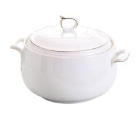 Tureen de cerámica con tapa, cuenco de servir de doble mango para sopa, muesli, guisos y sopa de miso, vajilla decorativa para la cocina del hogar