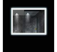 Turefans Increíble Espejo de iluminación para baño, Interruptor táctil de Espejo, antiniebla, protección del Medio Ambiente y Ahorro de energía, 2835LED Blanco, Nuevo listado (70 x 90 cm)