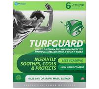 TURFGUARD - Apósito de hidrogel para quemaduras de césped con X-Static Silver, alivio refrescante, aprobado por la FDA, protección antimicrobiana y parche curativo húmedo para quemaduras y heridas