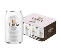 Turia Märzen | Cerveza Tostada | Reflejos Rojizos | Sabor Único | Pan Tostado | Pack 12 Latas x 33 cl