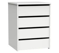 Turín Cajonera (L x An x Al: 45 x 46 x 63,5 cm, Número de cajones: 4 ud., Blanco)
