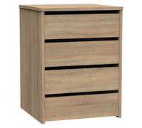 Turín Cajonera (L x An x Al: 45 x 46 x 63,5 cm, Número de cajones: 4 ud., Roble cambrian)