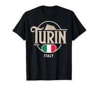 Turín, Italia, Ciudad, Viaje, Italia emblemático, Logotipo Camiseta gráfica económica
