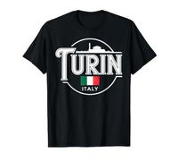 Turín, Italia, Ciudad, Viaje, Italia emblemático, Logotipo Camiseta gráfica económica
