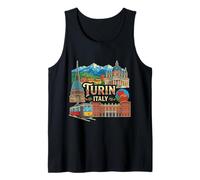 Turín Italia Viaje Souvenir City Gift Camiseta sin Mangas