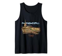 Turín Italia Viaje Souvenir Gift Historic City Monumento Camiseta sin Mangas