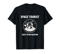 ¿Turista Espacial perdido? Estoy de Vacaciones Emblema de Explorador cósmico Camiseta