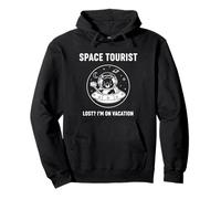 ¿Turista Espacial perdido? Estoy de Vacaciones Emblema de Explorador cósmico Sudadera con Capucha