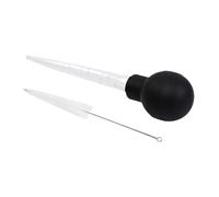 Turkey Baster - Jeringa grande para carne, inyector de líquidos calientes, pipeta de cocción de pollo, herramienta de cocina con cepillo de limpieza para accesorios de alimentos, preparación de cena
