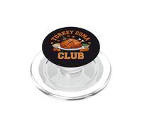 Turkey Coma Club Funny Sleeping Thanksgiving gráfico PopSockets PopGrip para MagSafe