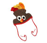 Turkey Hat for Dog, Turkey Costume Cat Hat for Thanksgiving, Funny Pet Turkey Hat for Halloween and Thanksgiving, Cute Holiday Apparel for Dogs and Cats, Comfortable and Adjustable Pet Costume Hat