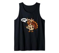 Turkey Moo Funny Thanksgiving Cow Meme para Hombre y Mujer Camiseta sin Mangas
