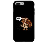Turkey Moo Funny Thanksgiving Cow Meme para Hombre y Mujer Carcasa para iPhone 7 Plus/8 Plus