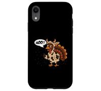 Turkey Moo Funny Thanksgiving Cow Meme para Hombre y Mujer Carcasa para iPhone XR